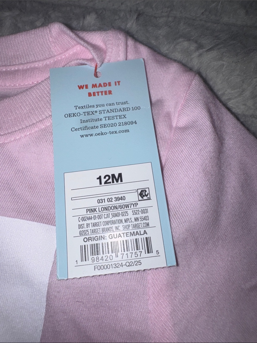 Cat & Jack Pink London Graphic Tee with Fuchsia Bus - Picture 2 of 5